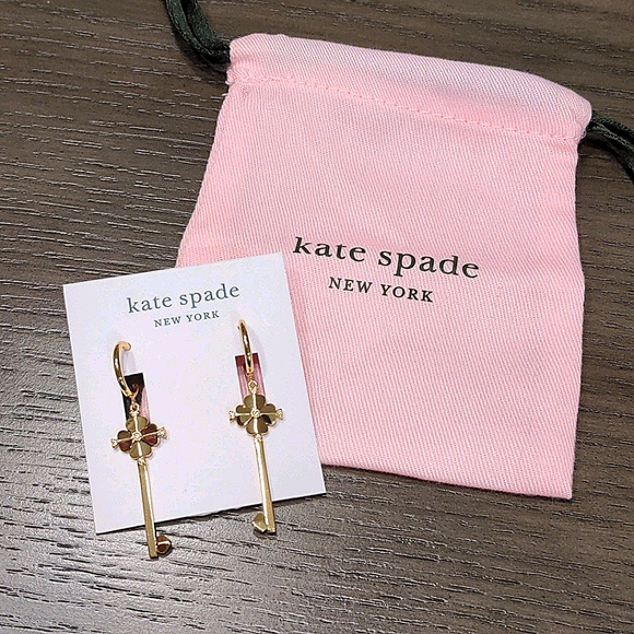 NEW Kate Spade Lock & Spade Legacy Drop Earrings - Picture 3 of 8